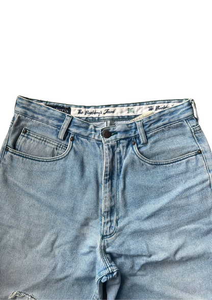 Burberry Green Logo Vintage Jeans - Baggy S
