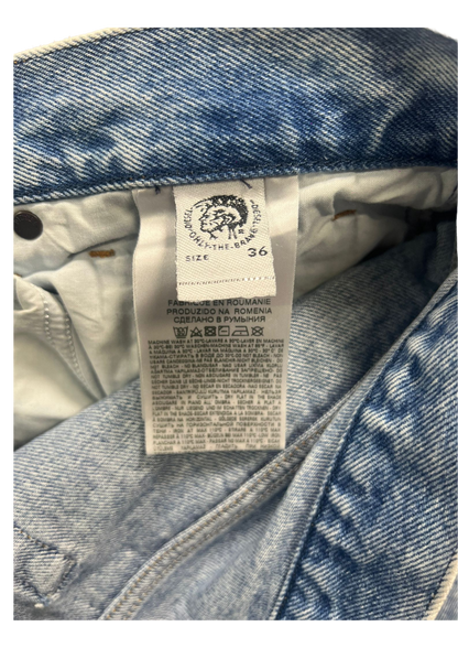Rare Diesel Denim Jeans Printed Vintage - Maat 36/M - Baggy Fit