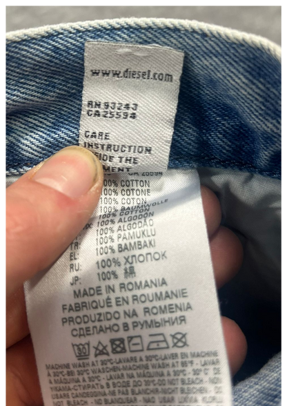 Rare Diesel Denim Jeans Printed Vintage - Maat 36/M - Baggy Fit