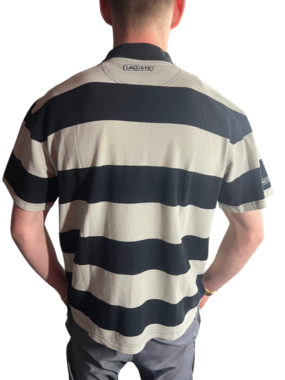 Lacoste striped polo - S