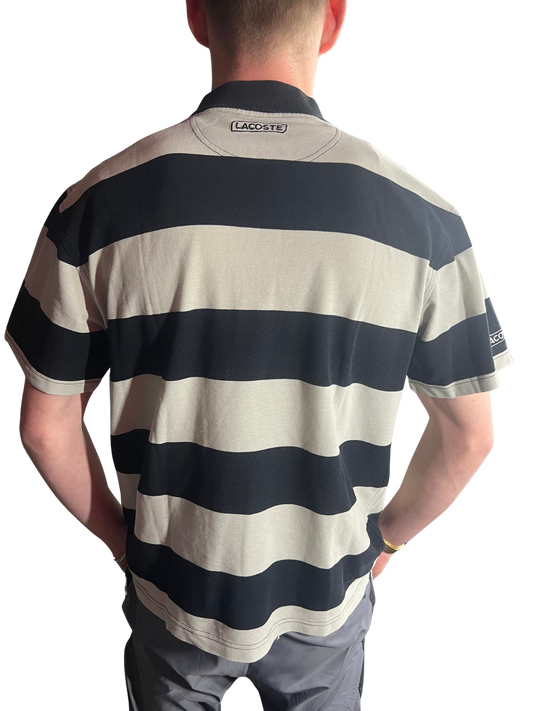 Lacoste striped polo - S