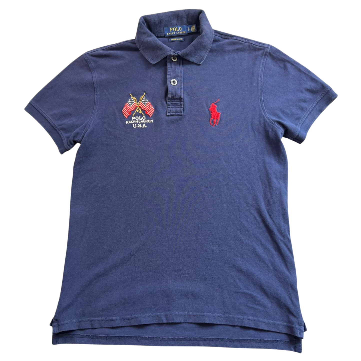 Ralph Lauren Navy Vintage Polo - S