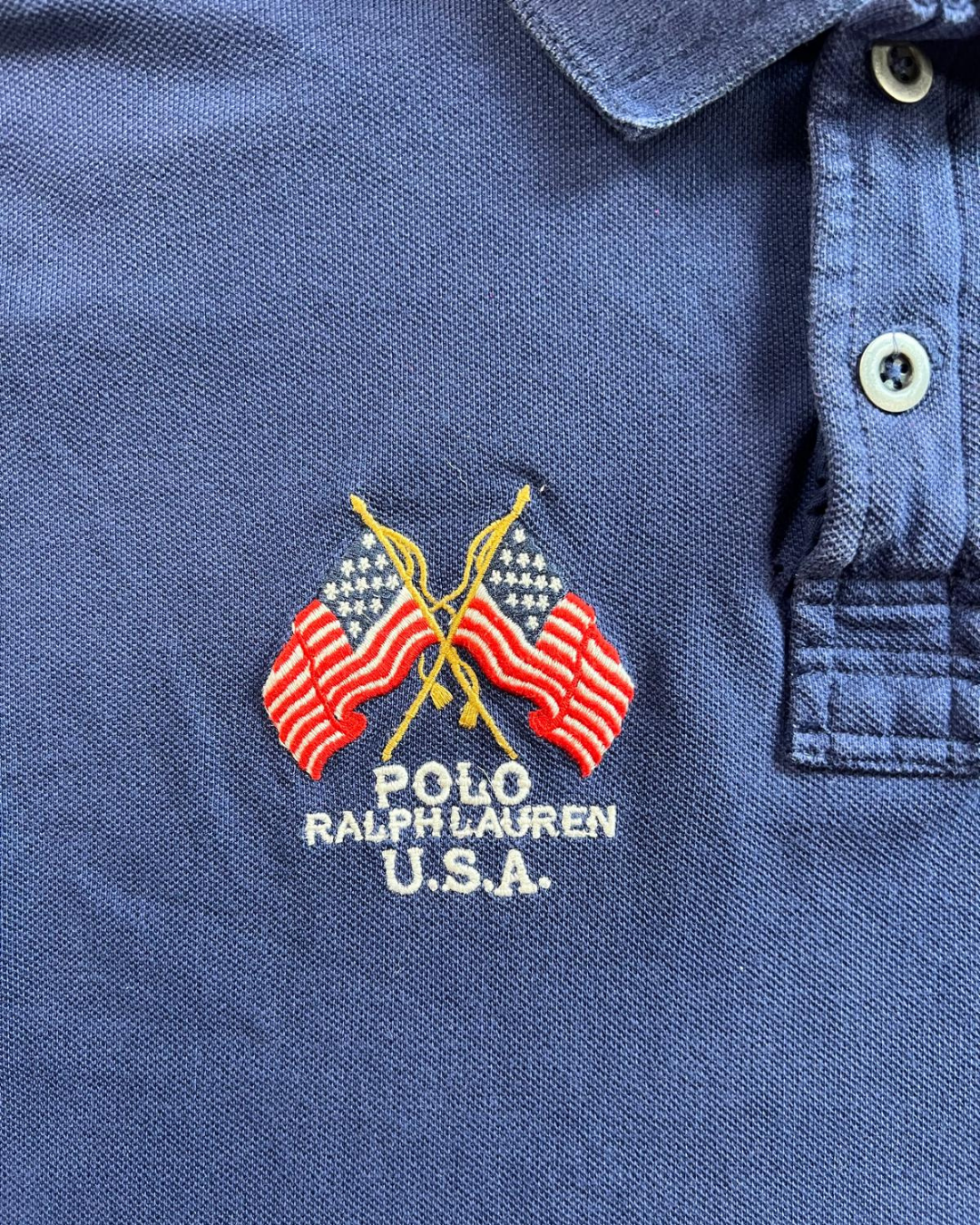 Ralph Lauren Navy Vintage Polo - S